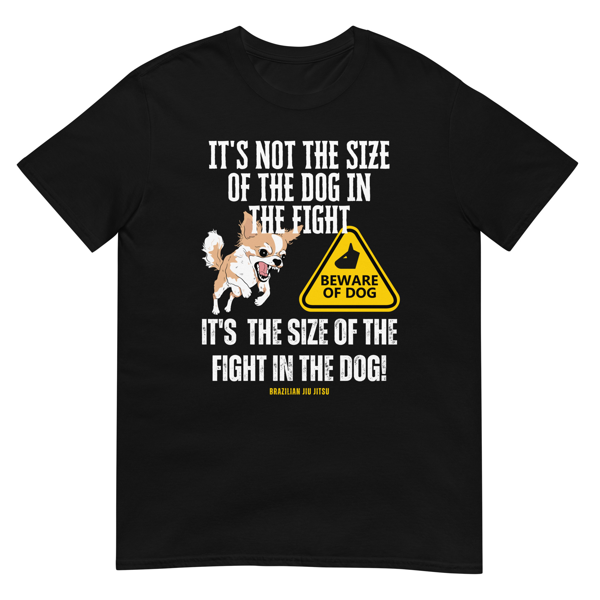 it's the size of the fight in the dog